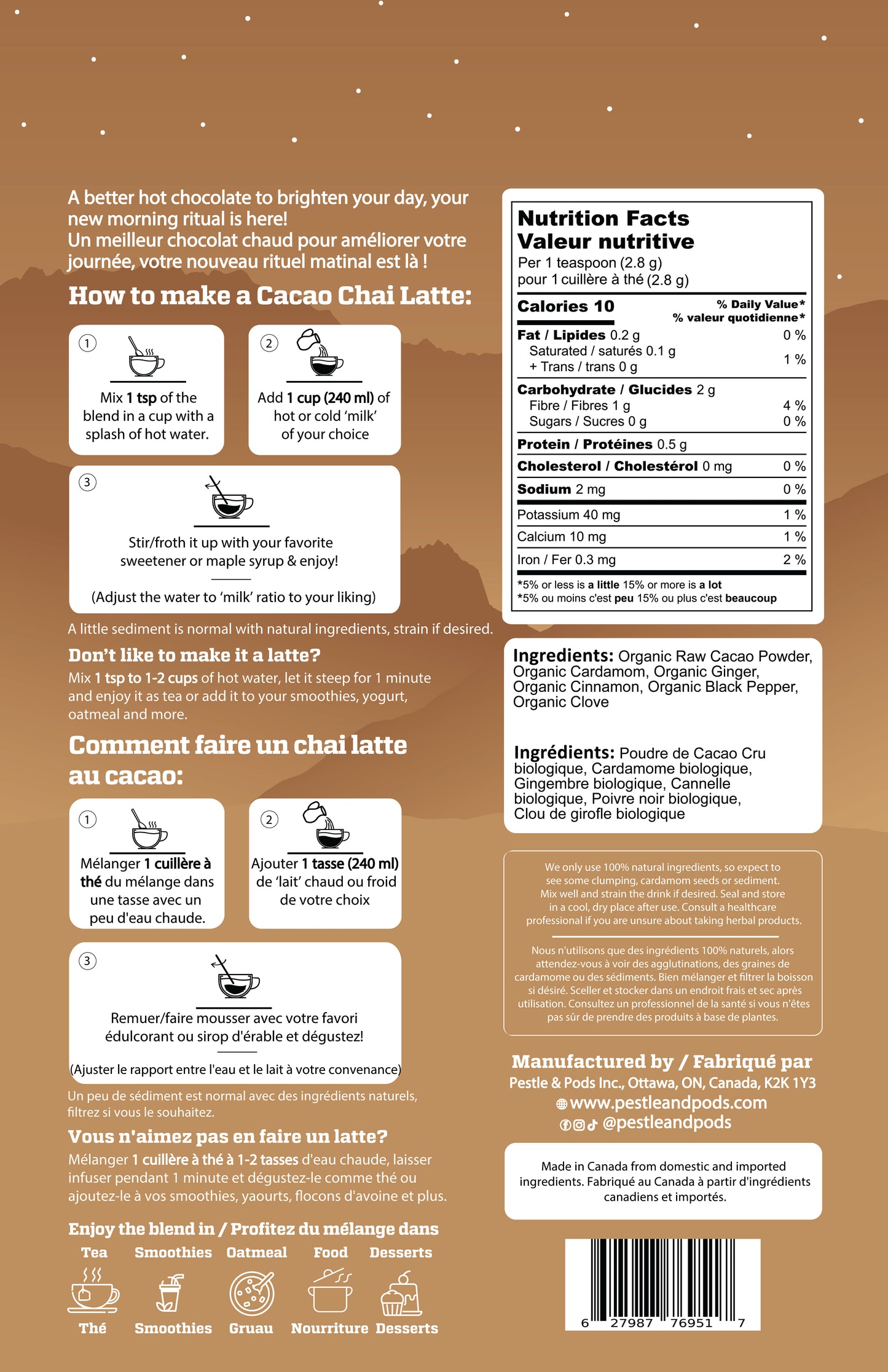 Cacao Chai - Superfood Latte Blend