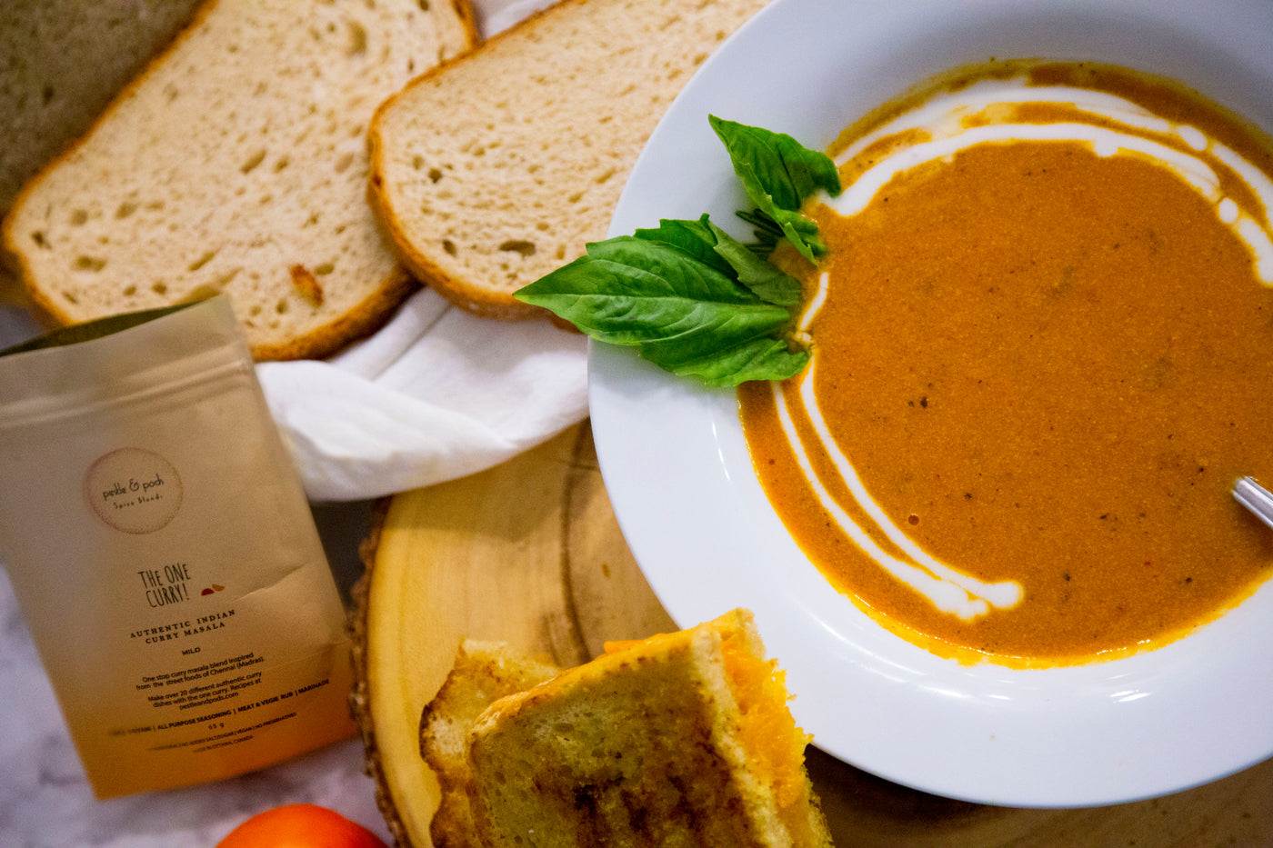 Roasted Tomato Curry Soup