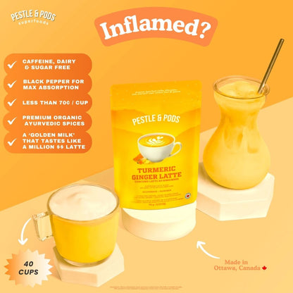 Turmeric Ginger - Superfood Latte Blend - Golden Turmeric Milk