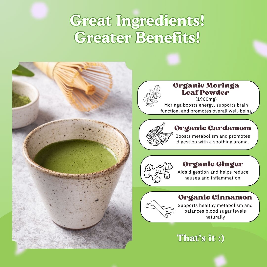 Moringa Ginger - Superfood Latte Blend – pestleandpods