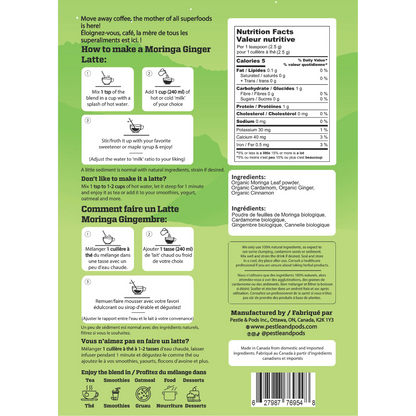 Moringa Ginger - Superfood Latte Blend