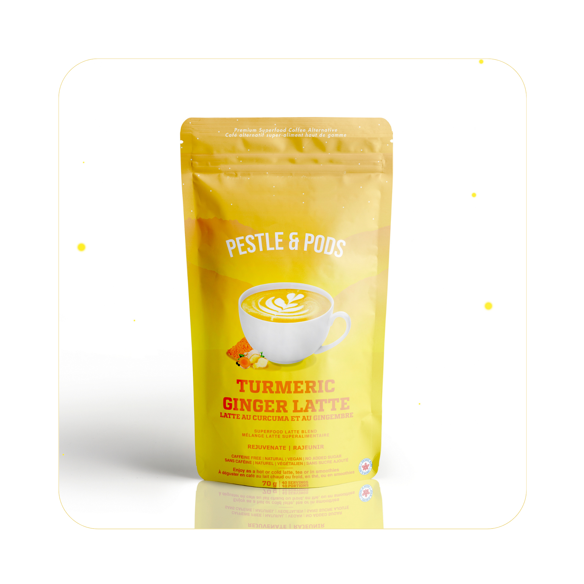 Turmeric Ginger - Superfood Latte Blend - Golden Turmeric Milk