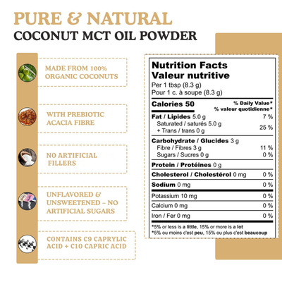Coconut MCT Powder - Perfect as a Creamer