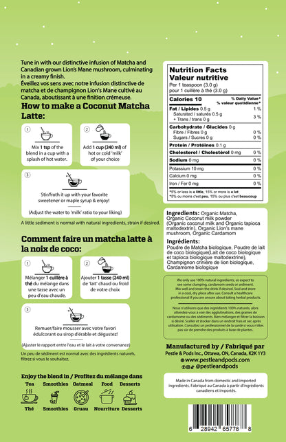 Coconut Matcha - Superfood Latte Blend